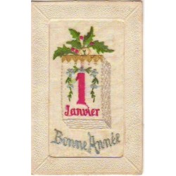 n°11802 - Carte Brodée -...