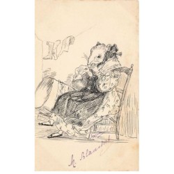 n°24672 - Carte dessinée -...