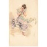 n°24689 - Theo Stroefer's - Winter - Jeune femme avec un grand voile sur les épaules
