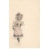 n°24694 - Fantaisie - Fillette portant une robe faite en pétales