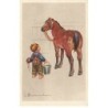 n°24710 - Illustrateur - E. Colombo - Garçon prêt à laver son cheval