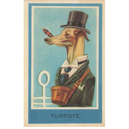 n°24712 - Illustrateur - Rob Vel - Turfiste - Lévrier habillé, et fumant un cigare