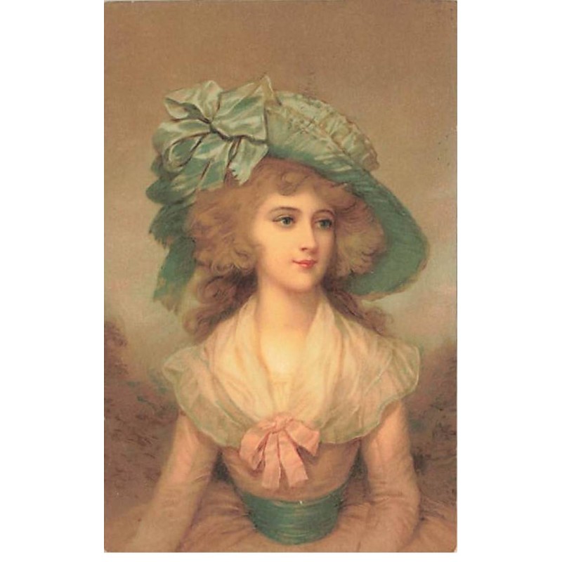 n°24714 - Fantaisie - Meissner - Jeune femme portant un chapeau