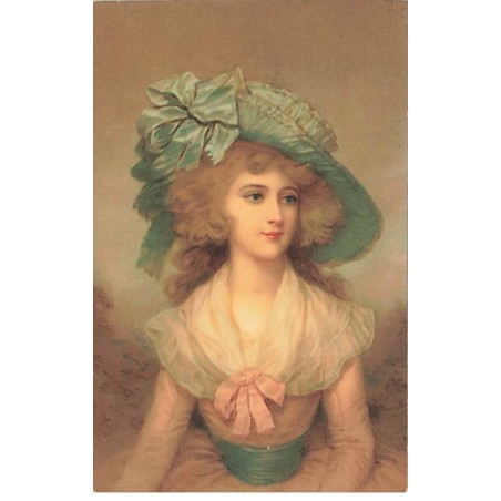 n°24714 - Fantaisie - Meissner - Jeune femme portant un chapeau