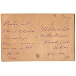 n°24753 - Carte Brodée - Bonne Année - Oeillets