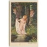 n°11829 - Susannchen im Bade - Flatscher - Anges regardant une sylphide sortant de l'eau