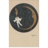 n°24774 - Illustrateur - Chiostri - Pierrot en équilibre sur un croissant de lune