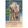 n°24788 - Carte Gaufrée - MSIB 13571 - Hartelijke Gelukwensch - Deux garçons