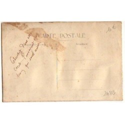 n°24803 - Carte Brodée - 1er Avril - Couronne de fleurs