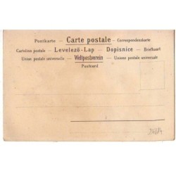 n°24814 - Fantaisie - Jeune femme portant un chapeau avec un noeud - Carte avec des paillettes