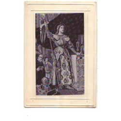 n°11853 - Carte Tissée Soie...