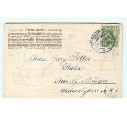 n°2482 - Carte Gaufrée - Prosit Neujahr - Hommes sous un fer à cheval