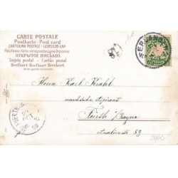 n°24843 - Clapsaddle - Profil d'une Fillette dans un Médaillon