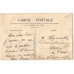 n°24853 - Carte Brodée - Bonne Fête - Cygne et myosotis