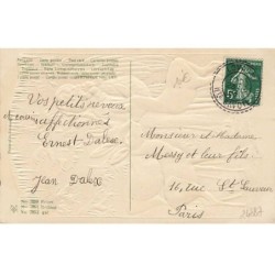 n°24887 - Carte Gaufrée - n°7888 - Joyeux Noël - Ange au milieu de faons