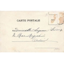 n°24893 - Fantaisie - n°7004 - Chats habillés flirtant sur un banc