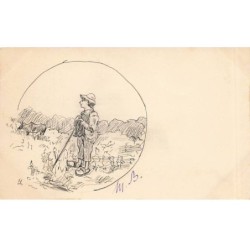 n°24906 - Carte dessinée à...