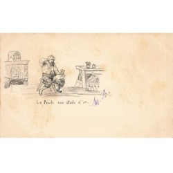 n°24907 - Carte dessinée à...