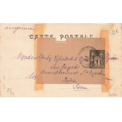 n°24910 - Carte dessinée à l'encre de chine - Marie - Oiseau Habillé les mains dans les poches