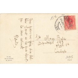 n°24915 - Carte Fantaisie - MM Vienne n°494 - Lewin - Garçon jouant de la flûte - vache