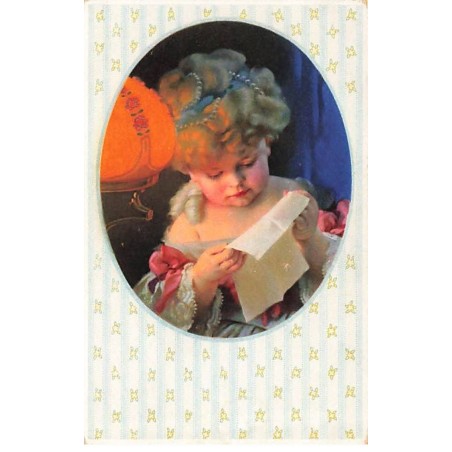 n°24922 - Carte Illustrateur - MM Vienne n°1120 - Enfant dans un médaillon lisant une lettre