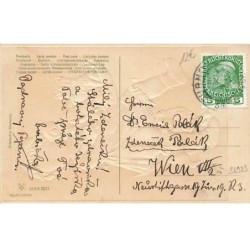 n°24923 - Carte Fantaisie - Flatscher - Serie 8821 - Fillette avec une corbeille de chats