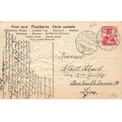 n°24932 - Carte Fantaisie Gaufrée - Fröhliche Pfingsten - Enfants habillés de Lilas