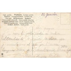 n°24943 - Carte Fantaisie Gaufrée - Clapsaddle - Art nouveau - Enfant dans un Coquillage