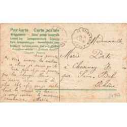 n°24947 - Carte Fantaisie Gaufrée - Clapsaddle - Angelot et Trompette