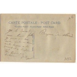 n°24952 - Carte Brodée - Bonne Fête - Papillons autour d'une rose