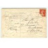 n°11883 - Carte Gaufrée - Bonne Année - Pensée - Immitation Point de croix