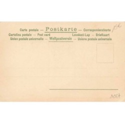 n°24967 - Fantaisie - Art Nouveau - Jeune femme portant un chapeau avec des fleurs et des plumes