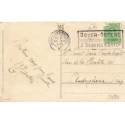 n°24984 - Carte Gaufrée - F. Baumgarten - Bonne Année - Jeune garçon rendant visite à des fillettes - chat