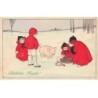 n°25008 - Carte Illustrateur - Pauli Ebner - MM Vienne n°403 - Enfants avec un cochon