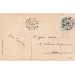 n°25019 - Carte Fantaisie - Bonne Année - Enfant avec une pendule
