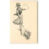n°11893 - MM Vienne n°475 - Jeune Femme à ski promenant deux cochons