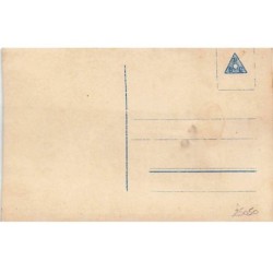 n°25050 - Carte Fantaisie Système (yeux) - Je Porte Bonheur  - Enfant avec un fer à cheval - chat noir