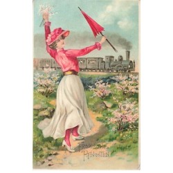 n°25060 - Carte Gaufrée -...