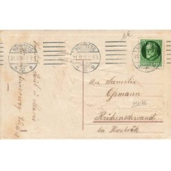 n°25076 - Carte Gaufrée - Nouvel An - Herzliche Neujahrsgrüsse - Couple d'enfant sur une luge avec un éphéméride