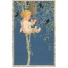 n°25096 - Flatscher - MM Vienne n°299 - Enfant assis dans un arbre jouant de la flûte pour des oiseaux