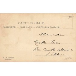 n°25096 - Flatscher - MM Vienne n°299 - Enfant assis dans un arbre jouant de la flûte pour des oiseaux