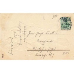 n°25119 - Carte Gaufrée - Nouvel An - Viel Glück im Neuen Jahr - Anges chantant avec un chien
