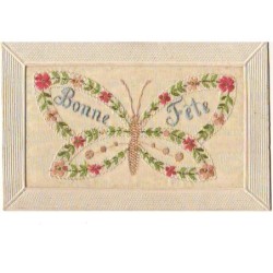 n°11902 - Carte Brodée -...