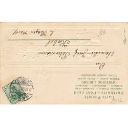 n°25122 - Carte Gaufrée - Nouvel An - Herzlichen Glückwunsch zum Neuen Jahre - Lune humanisée