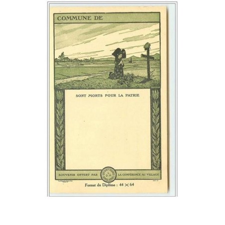 n°2518 - Hansi - Commune de ... sont morts pour la patrie...