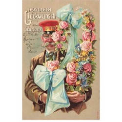 n°25187 - Carte Gaufrée -...