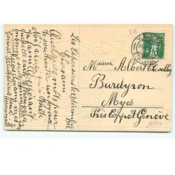 n°11930 - Carte Gaufrée - Heureux Noël - Fillettes apportant un sapin