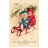 n°25217 - Nouvel An - Die besten Glückwunsche zum Neuen Jahre - Enfants sur une luge