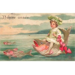 n°25225 - Carte Gaufrée -...