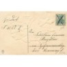 n°25242 - Carte Gaufrée - Fantaisie - Fillette près d'une boite remplie de fleurs